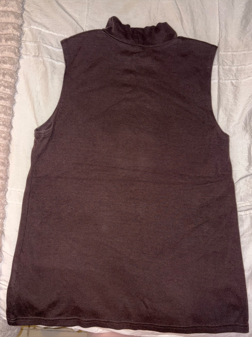 Dark Brown Strapless Top